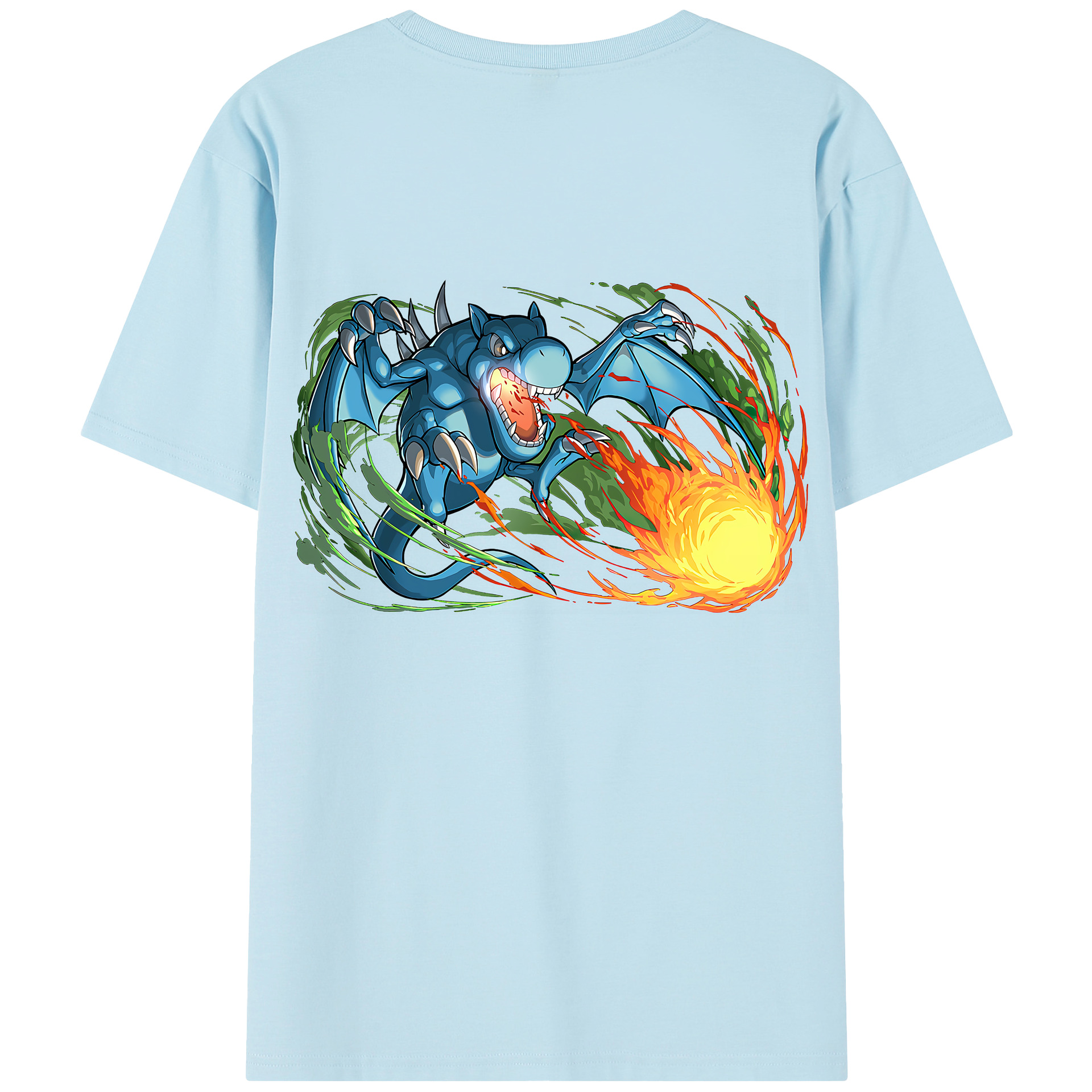 （画像用） 遊☆戯☆王 Yu-Gi-Oh! 綿100％半袖Tシャツ（背面プリント）
